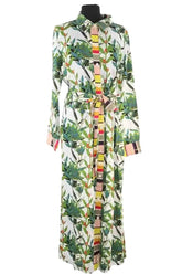 Robe AML Paris Vert en Soie, taille XL - Seconde Main