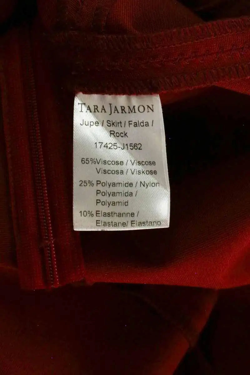 Jupe Tara Jarmon Rouge en Viscose