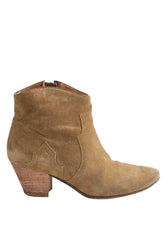 Boots Isabel Marant Étoile Kaki en Daim, taille 36 - Seconde Main