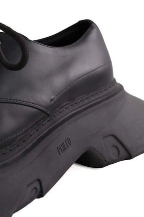 Chaussures à lacets PHILEO Noir en Cuir