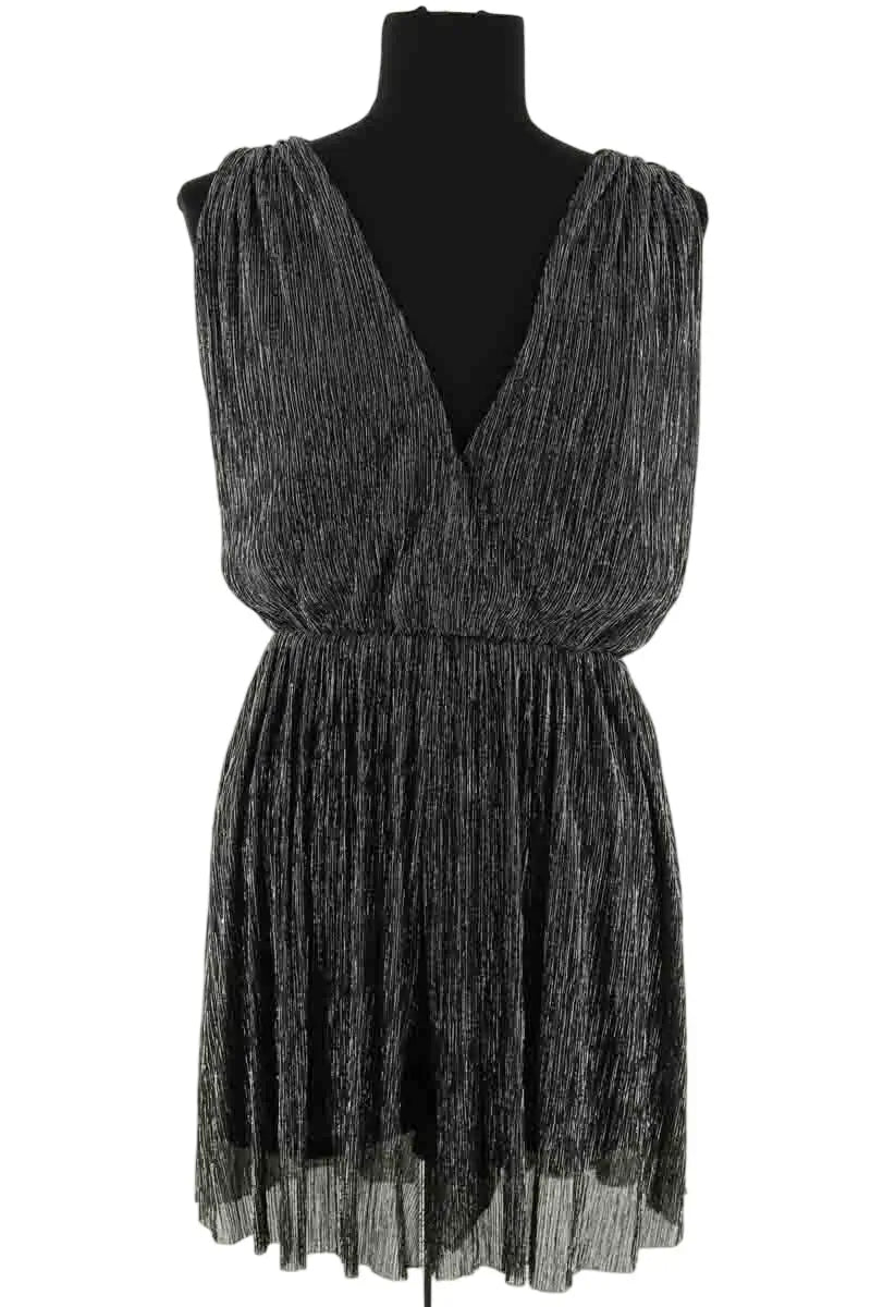 Robe Maje Argent en Viscose, taille S - Seconde Main