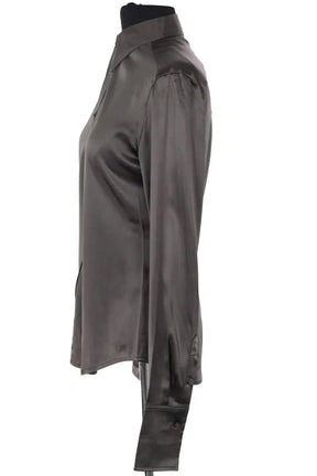 Chemise Ralph Lauren Kaki en Soie