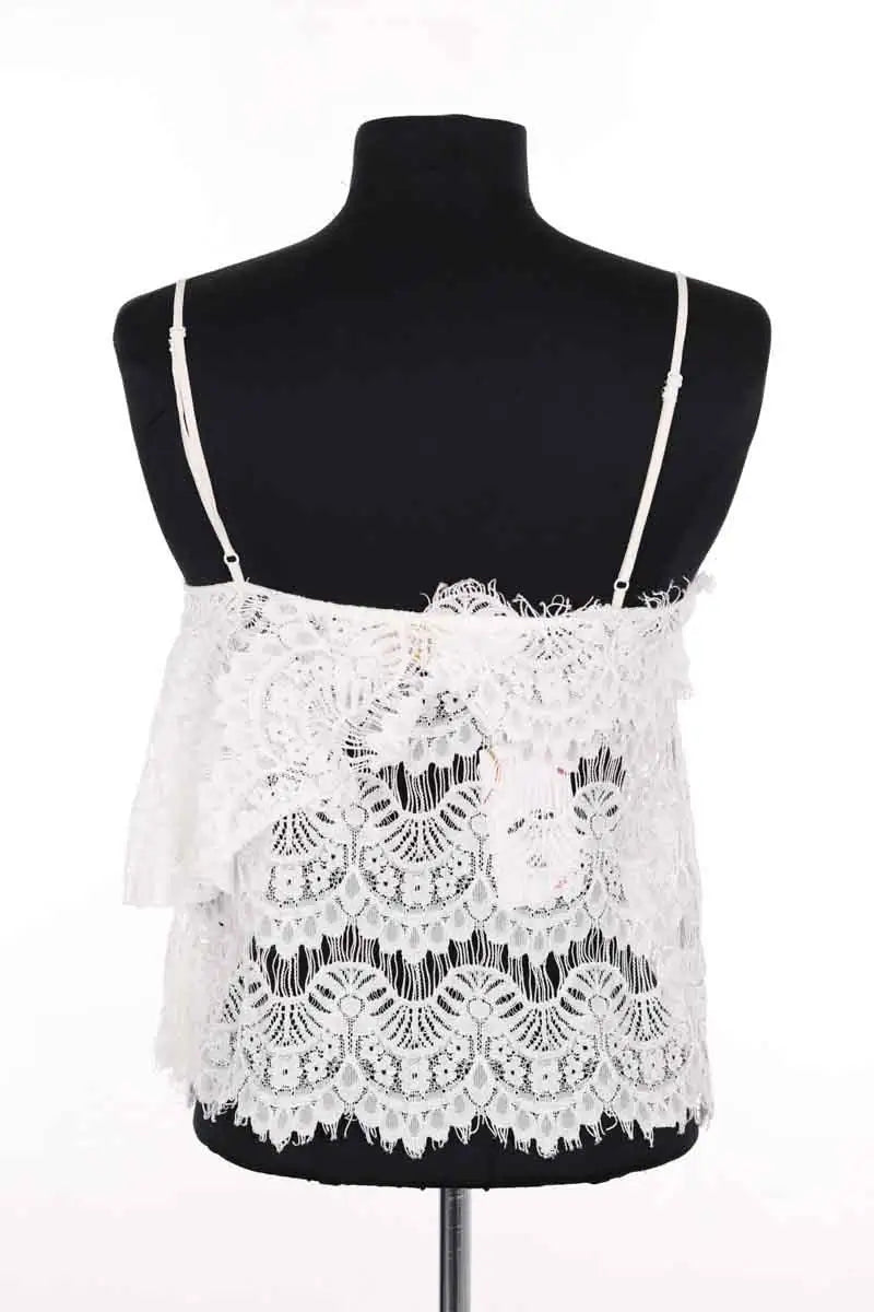 Top sans manche The Kooples Blanc en Viscose