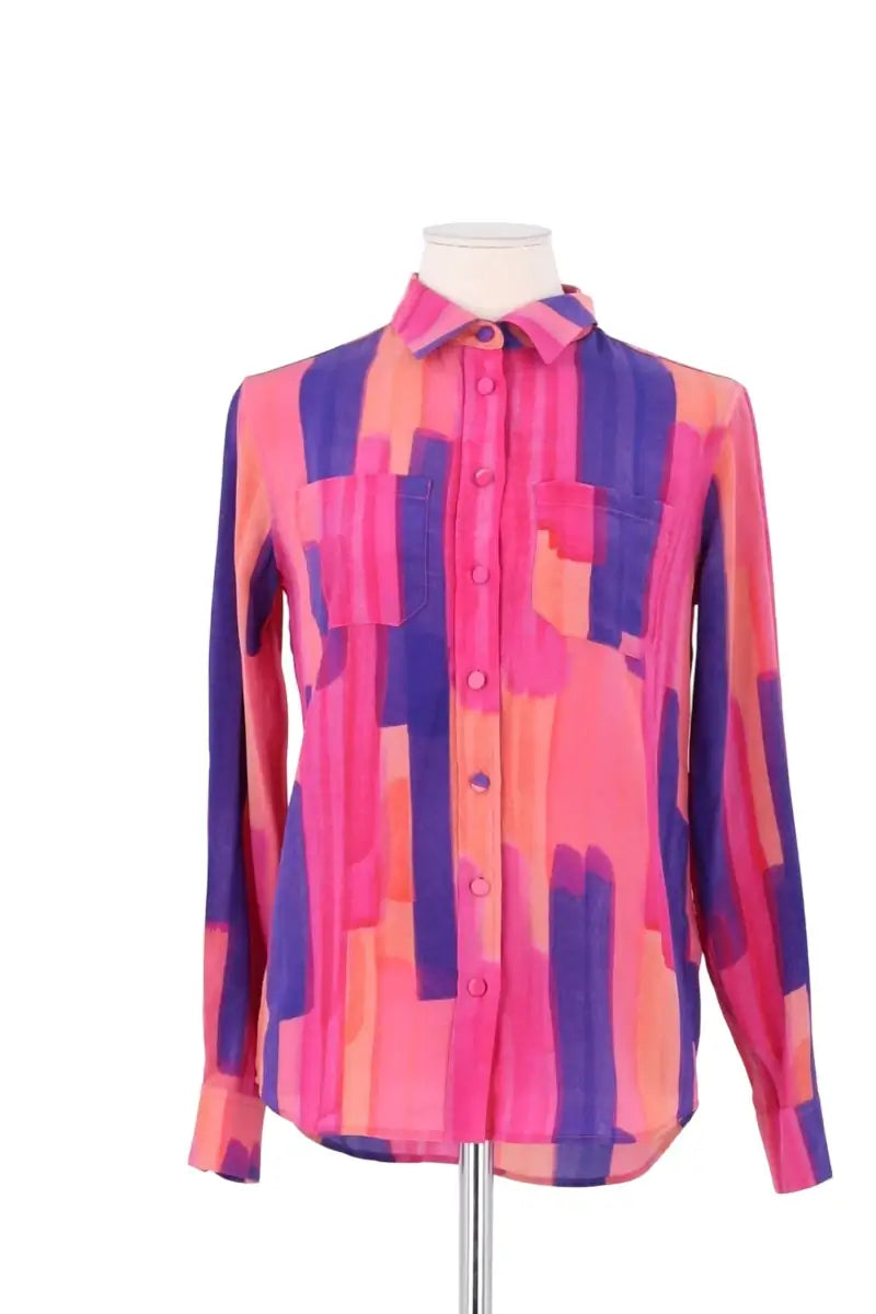 Chemise Soi Multicolore en Soie, taille XS - Seconde Main