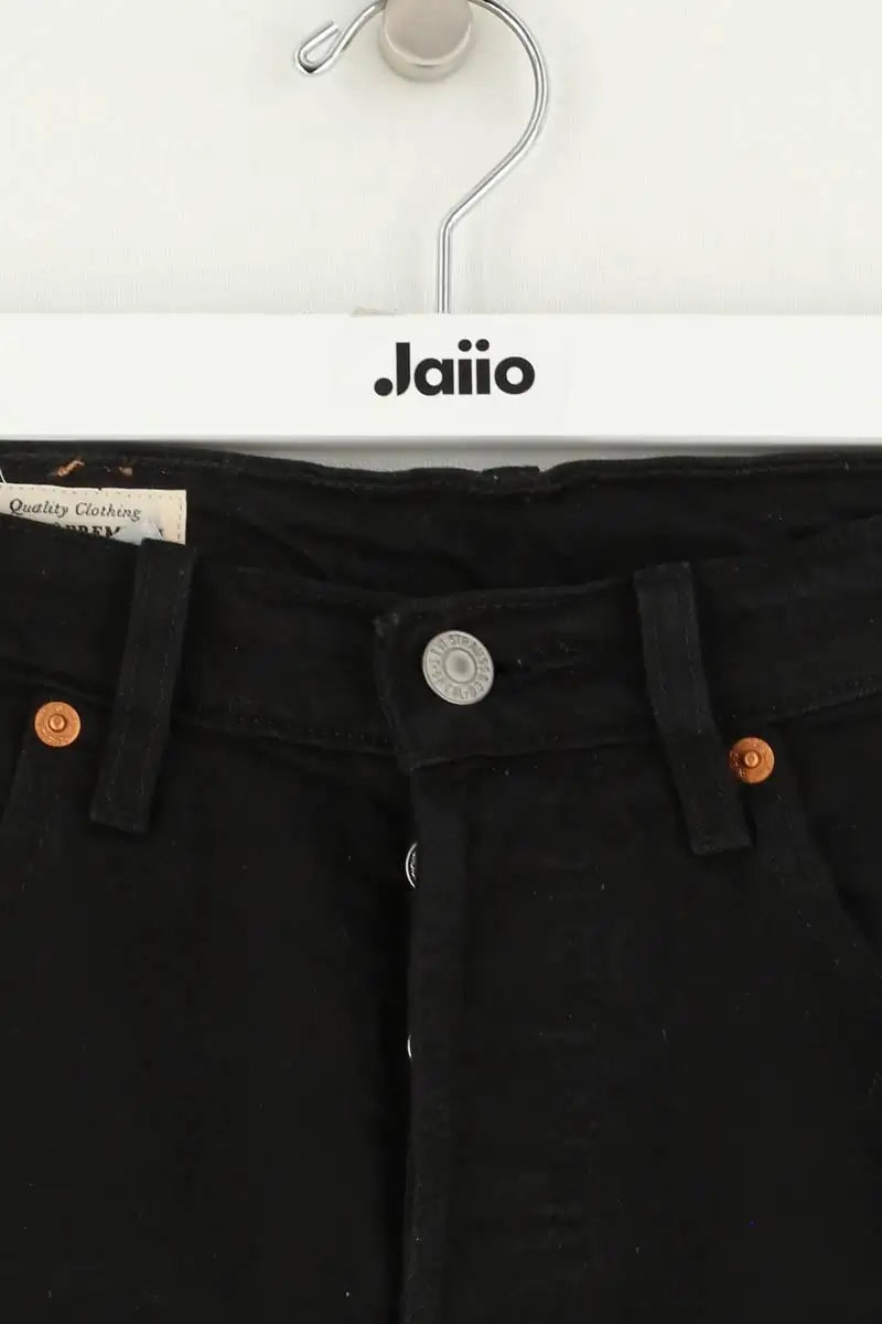 Jean droit W23 L26 Levi's 501 Noir en Coton