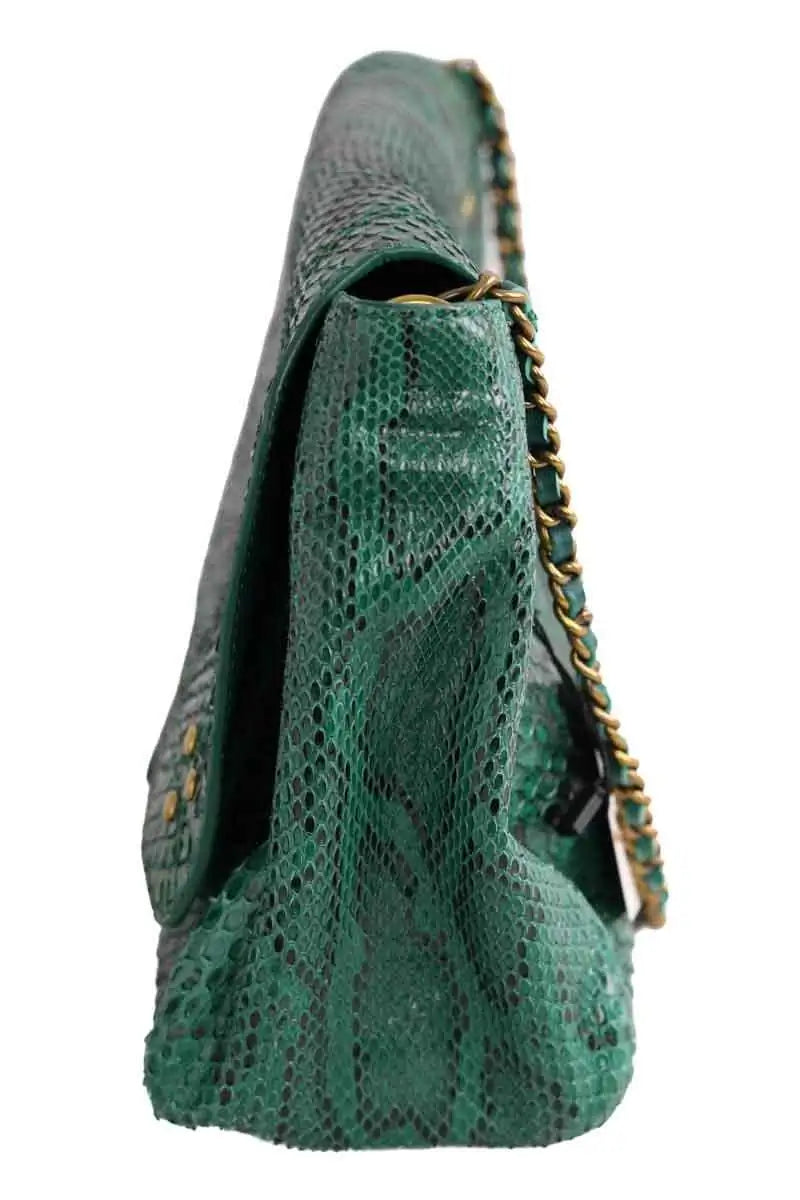 Sac à bandoulière Jérôme Dreyfuss Lulu Vert en Cuirs exotiques