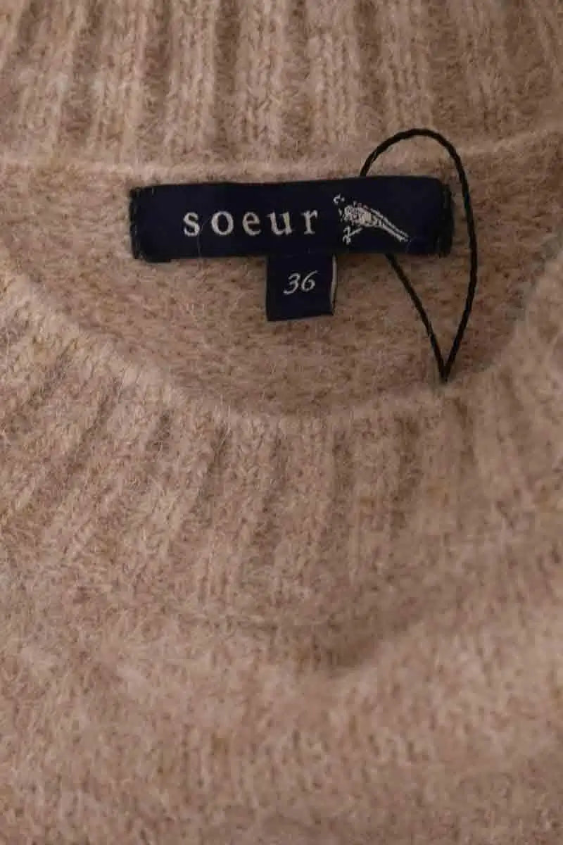 Pull Soeur Beige en Synthétique