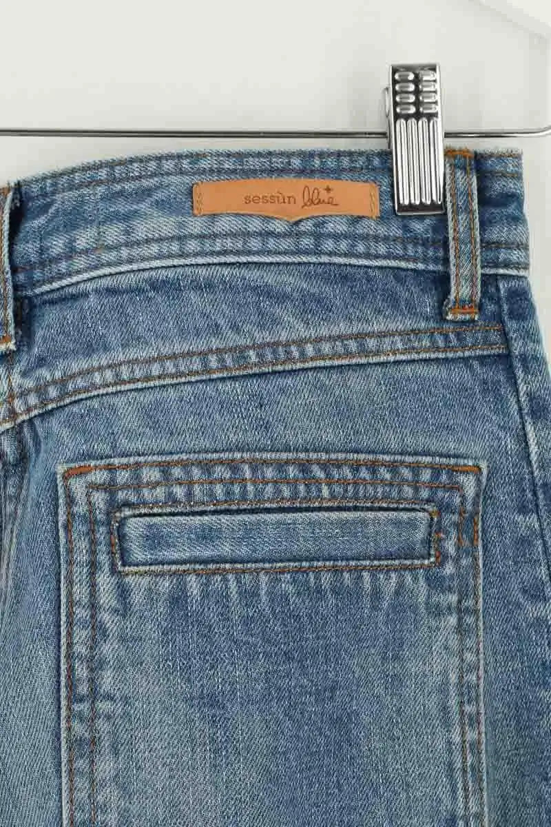 Jean large Sessun Johnny Bleu en Coton