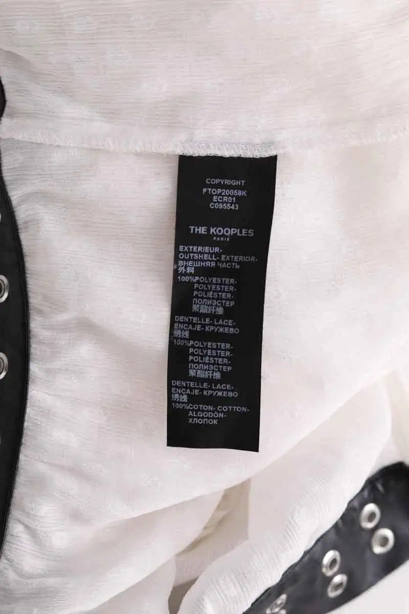 Blouse The Kooples Blanc en Coton