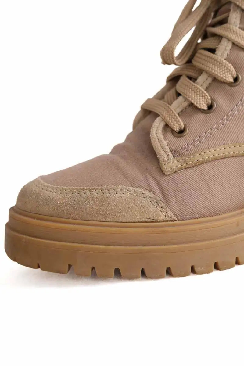 Chaussures à lacets Ba&Sh Camel en Tissu