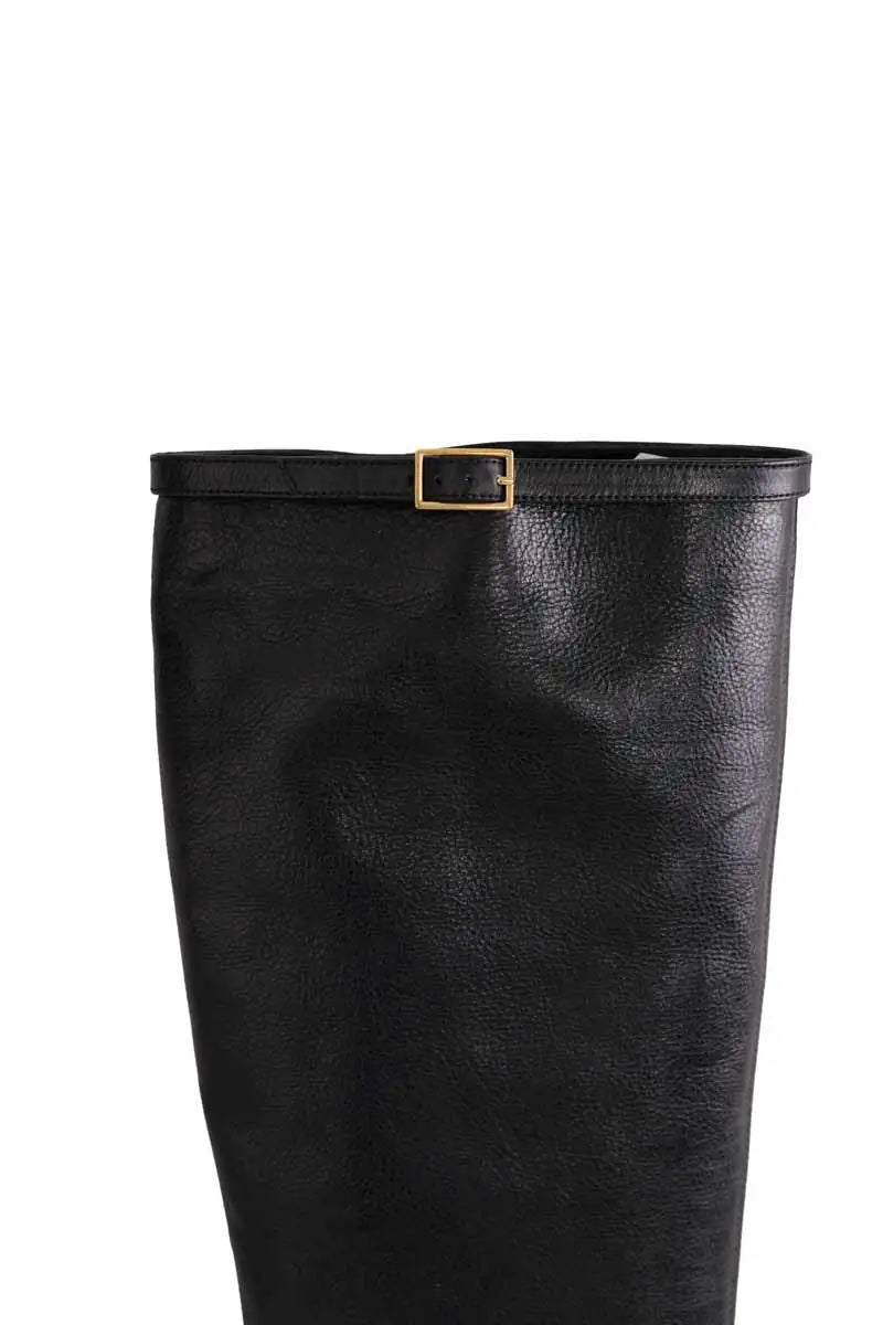 Bottes Saint Laurent Noir en Cuir