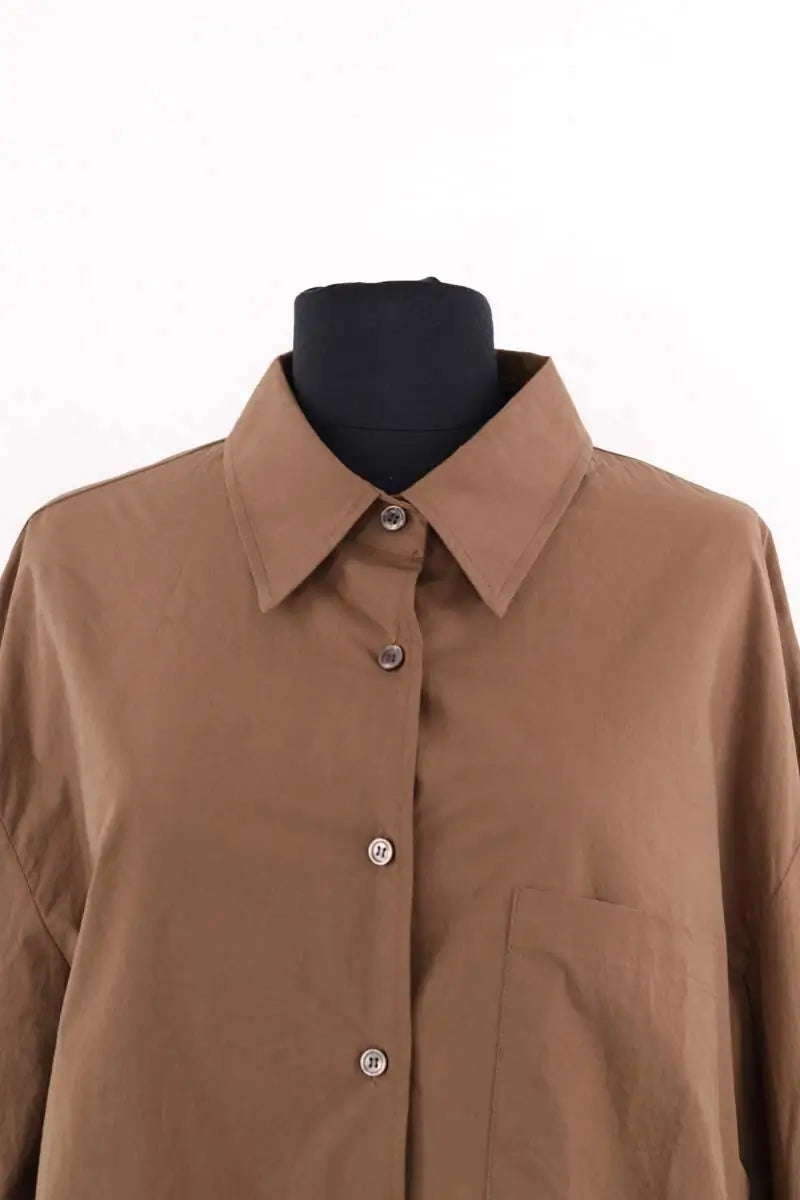 Chemise The Frankie Shop Marron en Coton