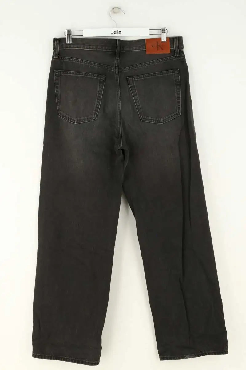 Jean droit W33 L32 Calvin Klein Noir en Coton