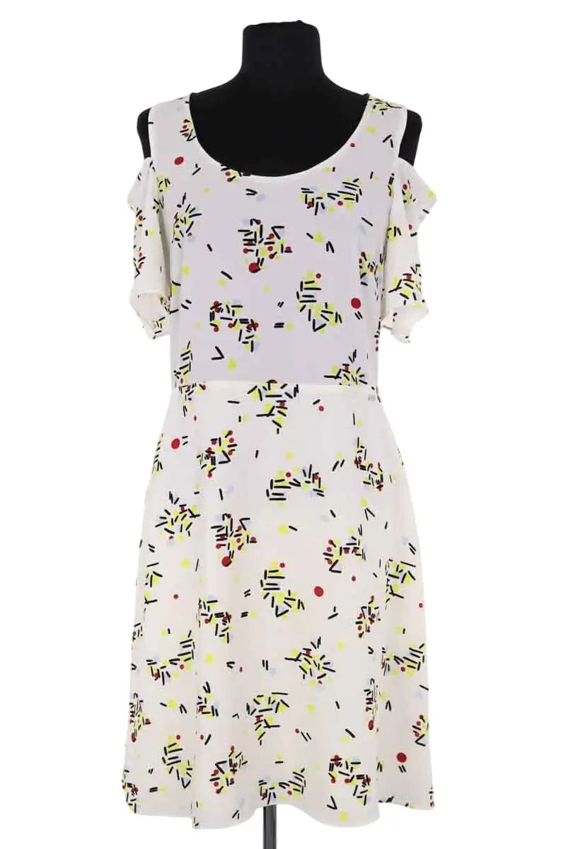 Robe Armani Exchange Blanc en Synthétique, taille M - Seconde Main