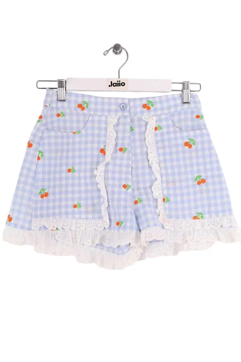 Mini short Manoush Bleu en Coton, taille S - Seconde Main