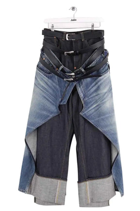 Jean large Comme Des Garçons Bleu en Coton, taille M - Seconde Main
