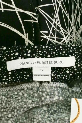 Robe Diane Von Furstenberg Noir en Coton