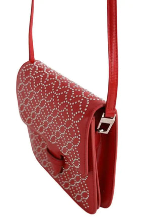 Sac à bandoulière Alaïa Arabesque Rouge en Cuir