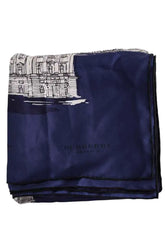 Carré Burberry Bleu en Soie - Seconde Main