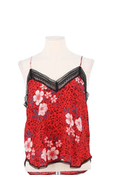 Top sans manche Zadig & Voltaire Rouge en Soie, taille XS - Seconde Main