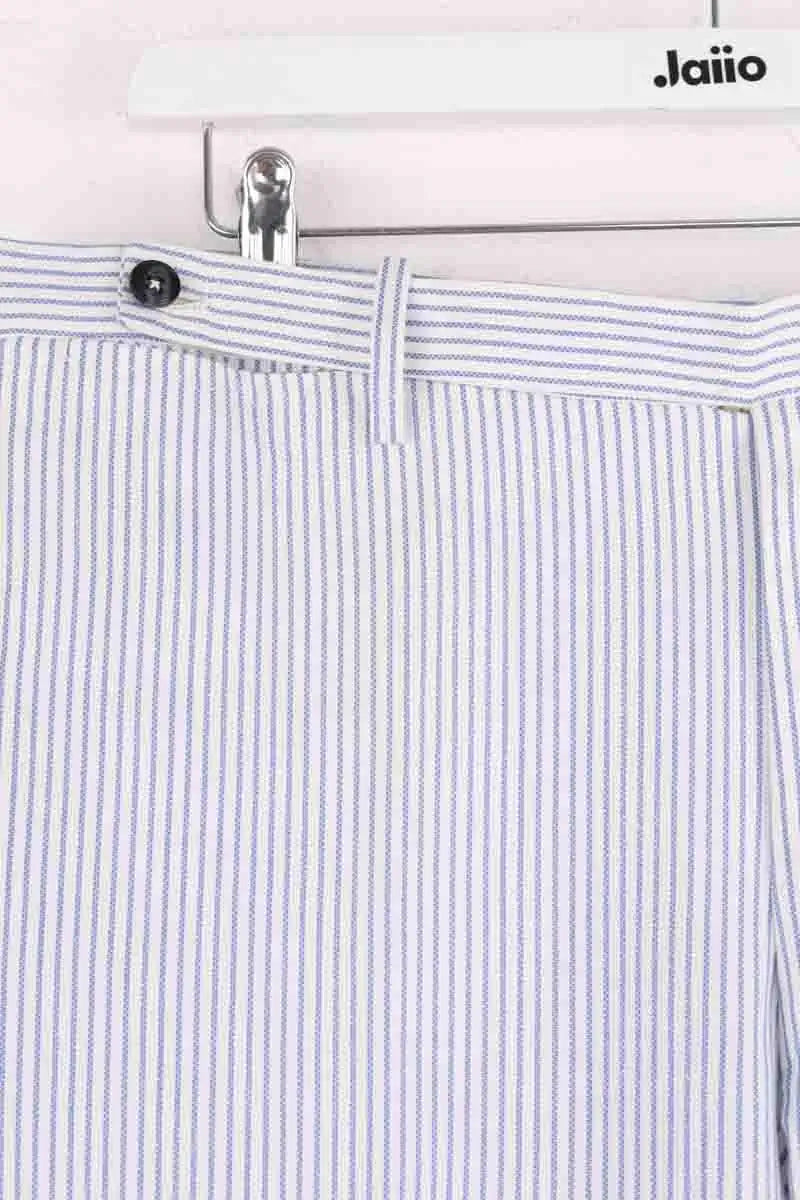 Pantalon droit Kiton Bleu en Coton