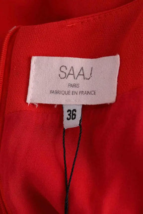 Robe Saaj Rouge en Synthétique
