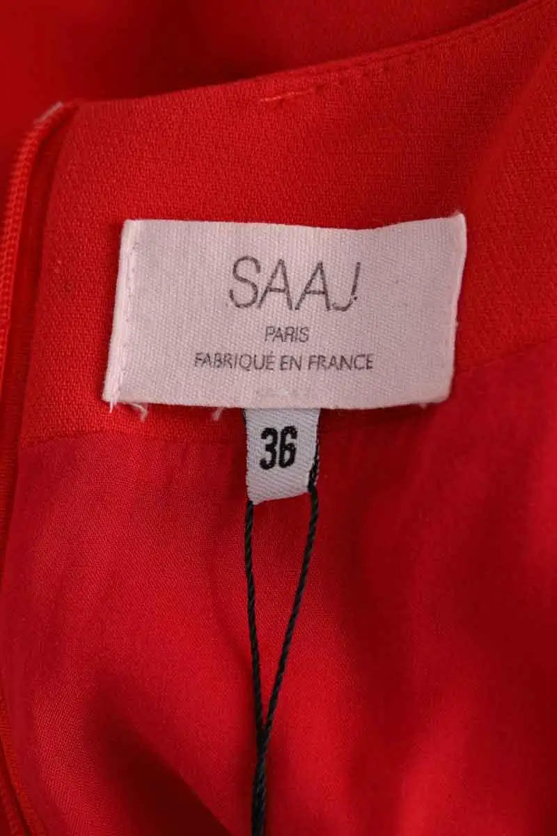 Robe Saaj Rouge en Synthétique