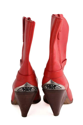Boots Isabel Marant Rouge en Cuir