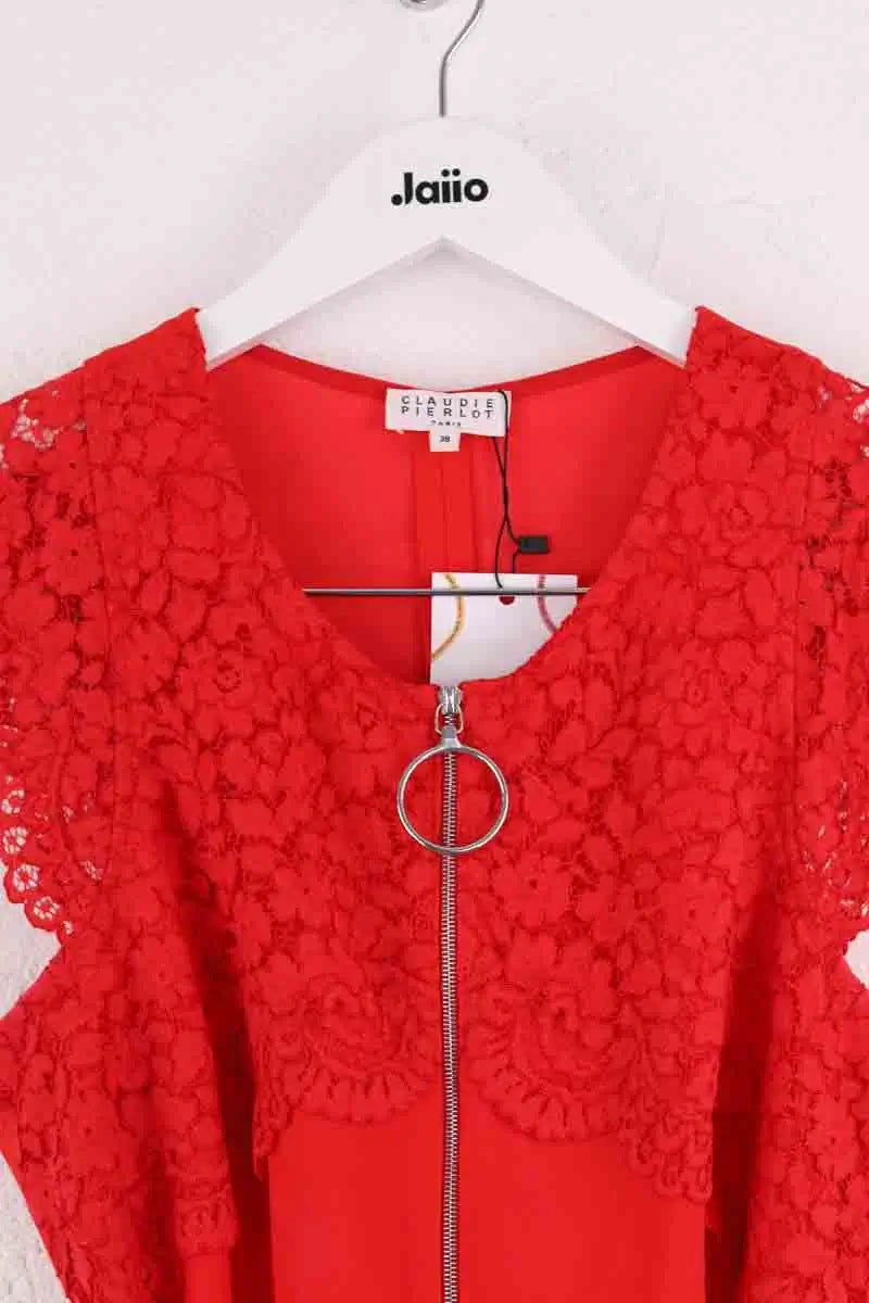 Combinaison Claudie Pierlot Rouge en Synthétique