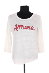 T-shirt Gerard Darel Ecru en Coton, taille S - Seconde Main