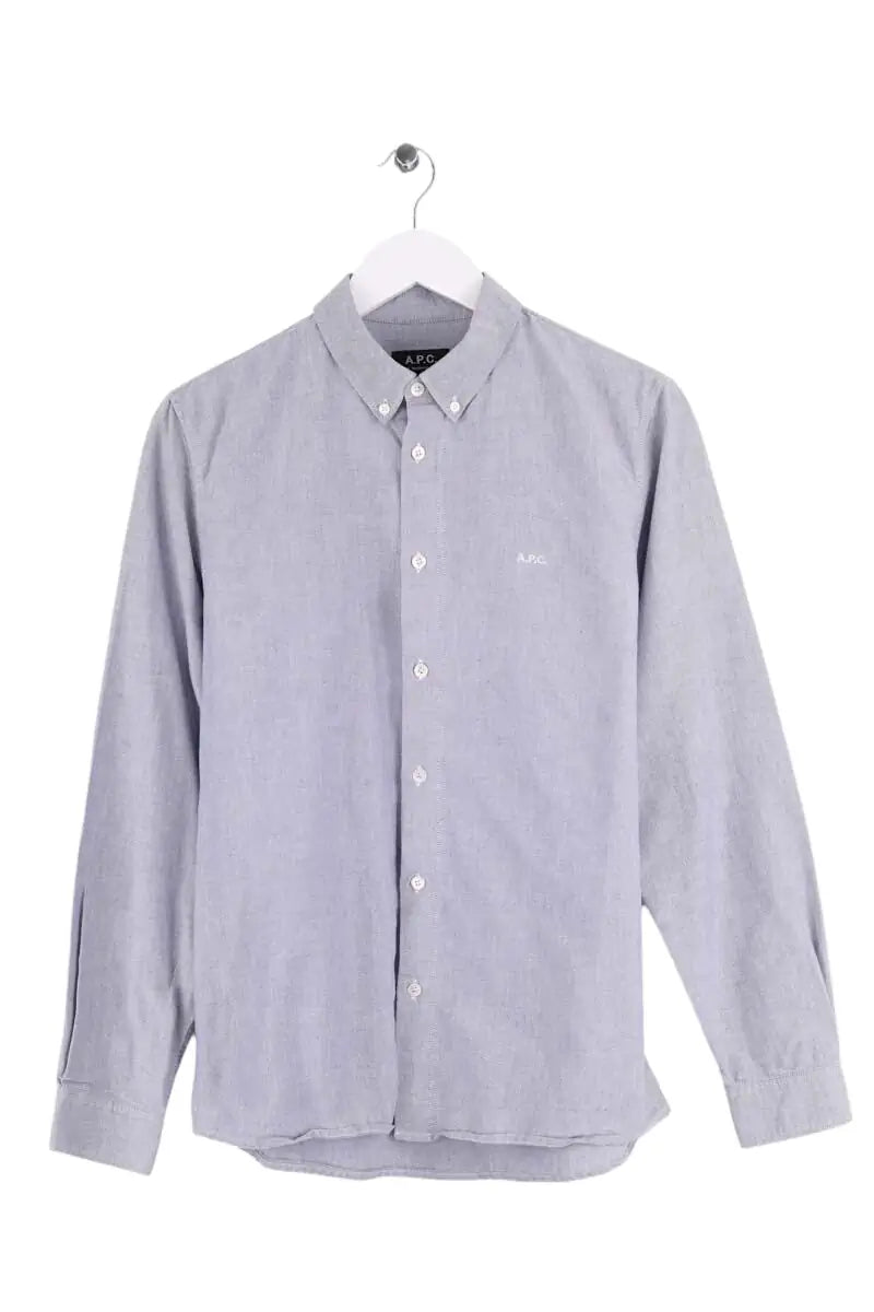 Chemise APC Bleu en Coton, taille M - Seconde Main