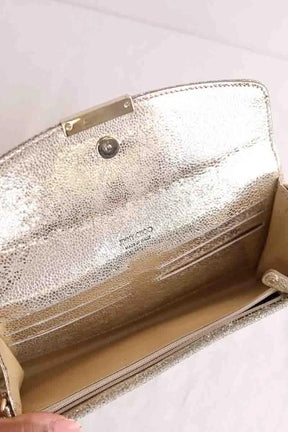 Mini sac Jimmy Choo Doré en Paillettes