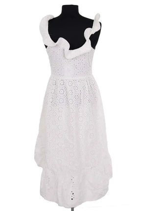 Robe Manoush Blanc en Coton