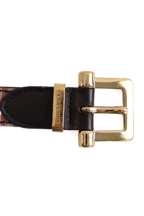 Ceinture Burberry Ecru en Cuir