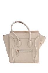 Sac à main Celine Cabas Luggage  Ecru en Cuir - Seconde Main