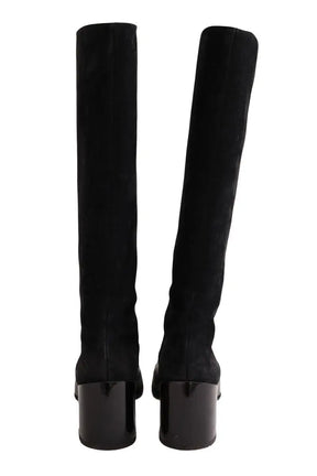 Bottes Alaïa Noir en Cuir