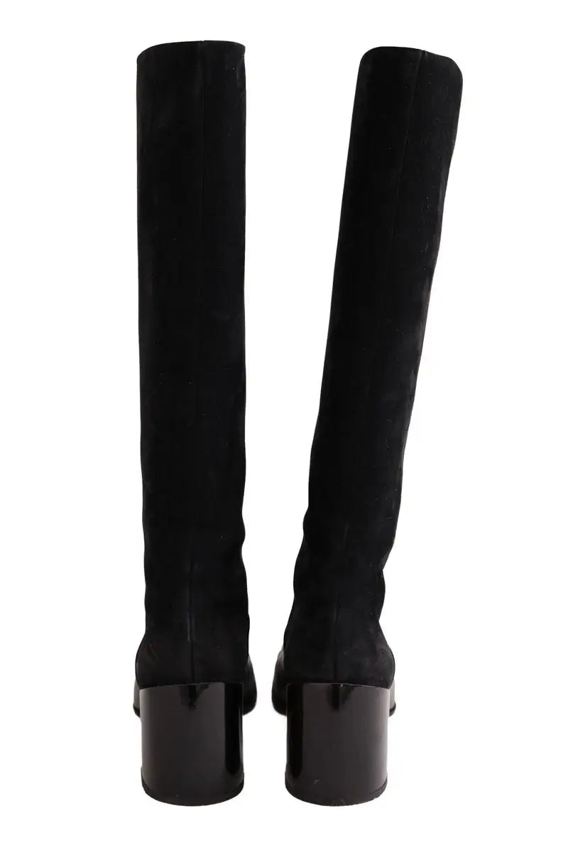 Bottes Alaïa Noir en Cuir