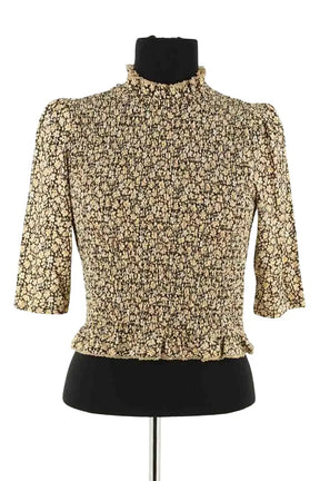T-shirt Sandro Beige en Viscose, taille S - Seconde Main