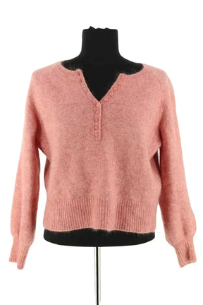 Cardigan Sézane Rose en Laine, taille S - Seconde Main