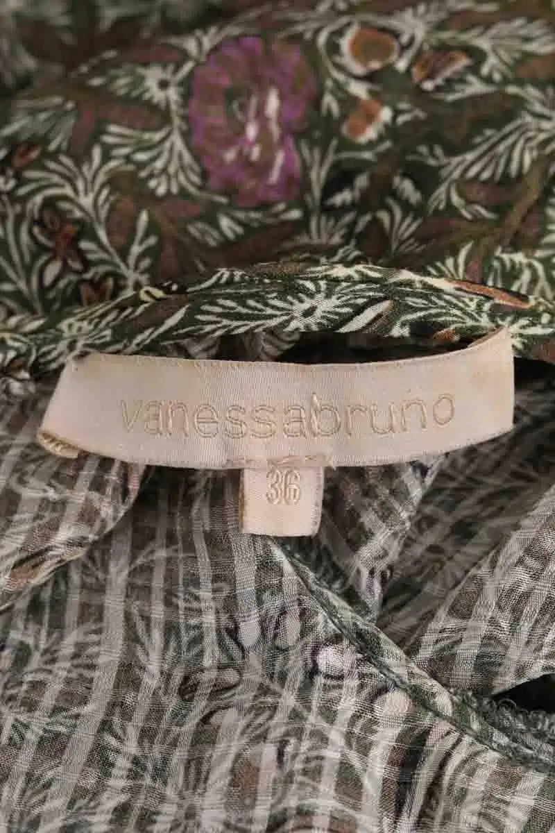 Robe Vanessa Bruno Vert en Soie