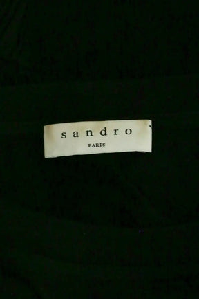 T-shirt Sandro Noir en Cachemire
