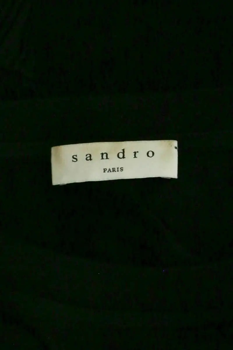 T-shirt Sandro Noir en Cachemire