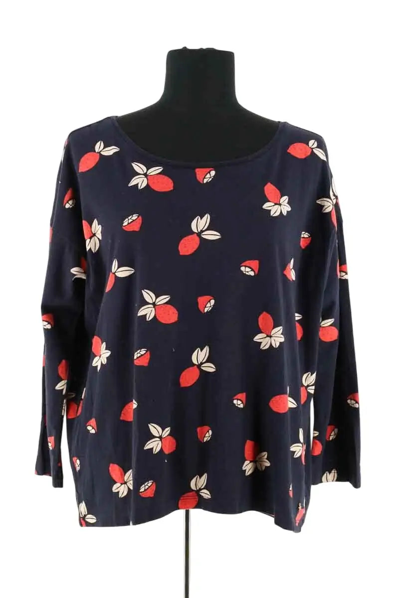 Top Des Petits Hauts Marine en Coton, taille S - Seconde Main