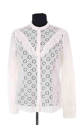 Blouse Sézane Blanc en Coton, taille M - Seconde Main