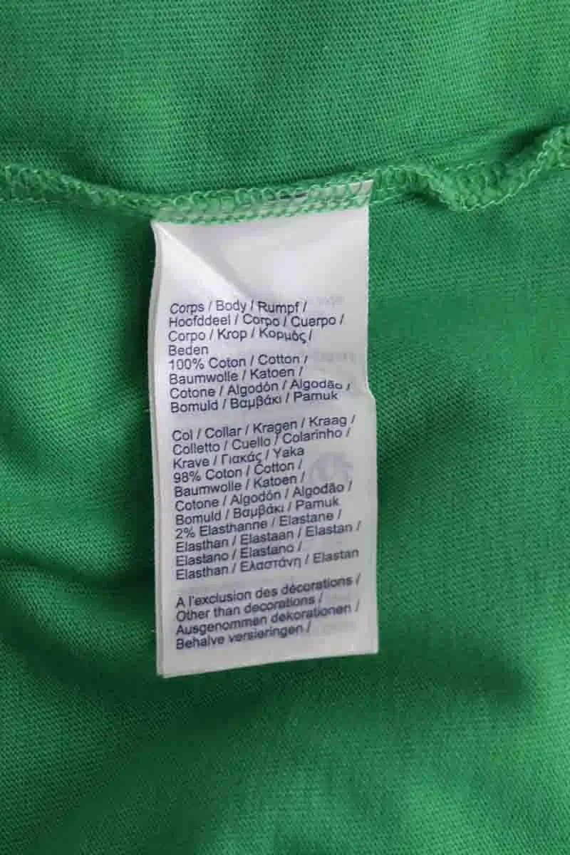 T-shirt Lacoste Vert en Coton