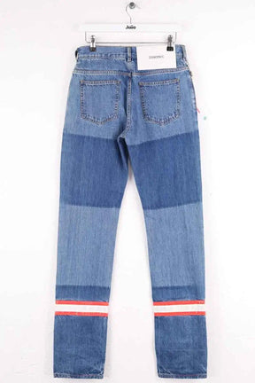 Jean droit Calvin Klein Bleu en Coton