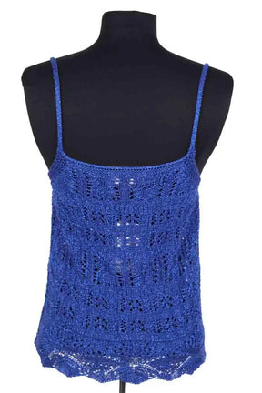 Top sans manche Sézane Bleu en Viscose