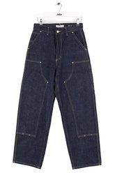 Jean large Carhartt Marine en Coton, taille XS - Seconde Main