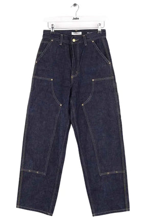 Jean large Carhartt Marine en Coton, taille XS - Seconde Main