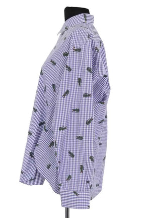 Chemise Lacoste Bleu en Coton